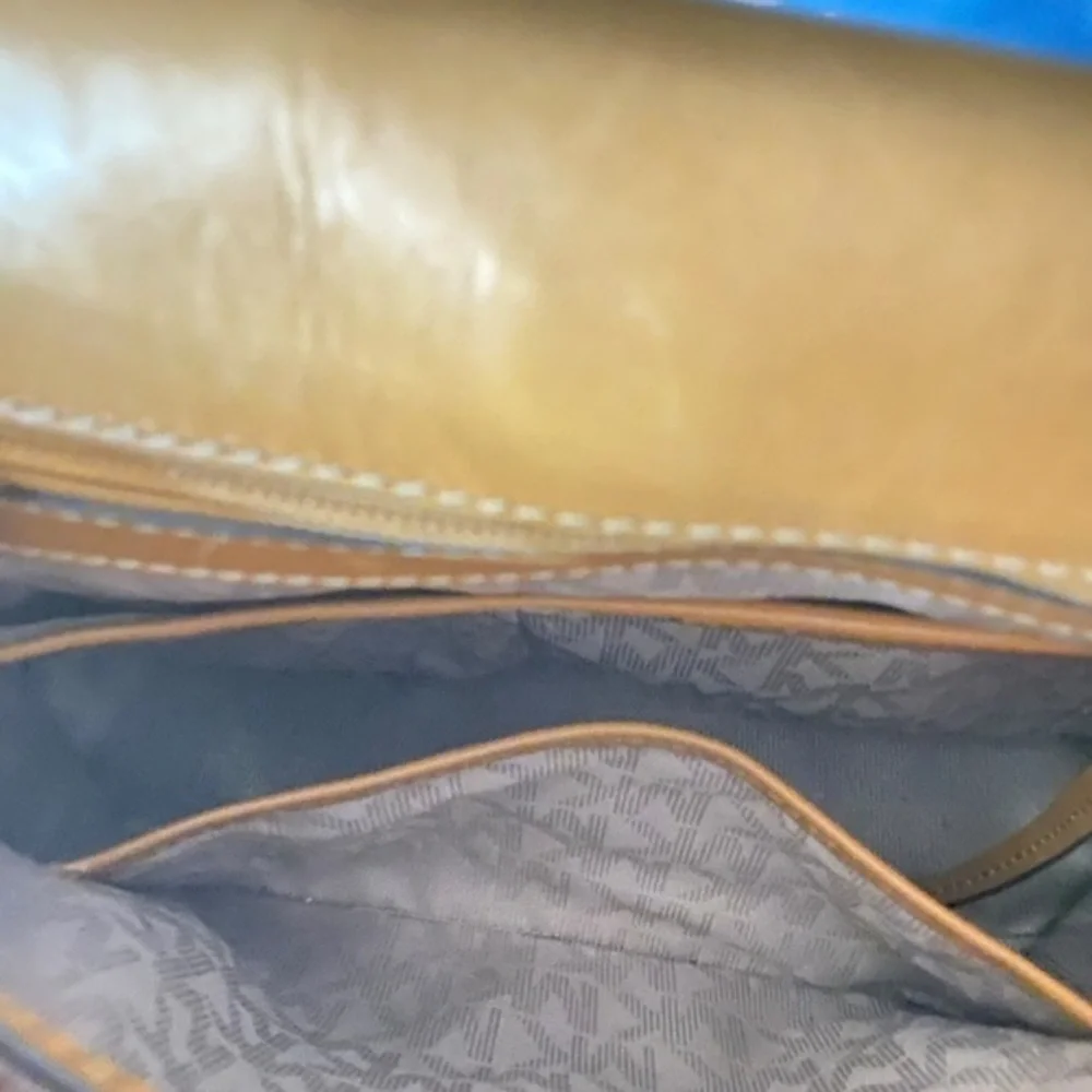 Blue Suede Leather Michael Kors Backpack